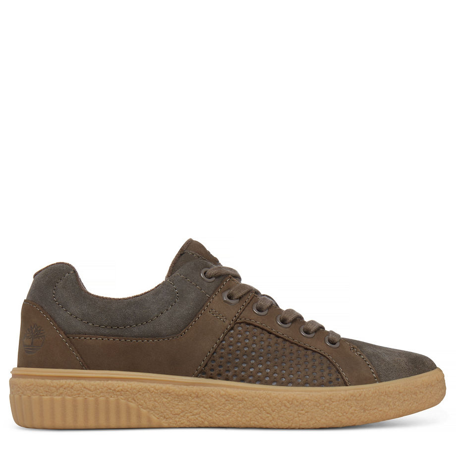 Timberland Women's Milania Oxford Trainer Greige Canteen Hammer Suede