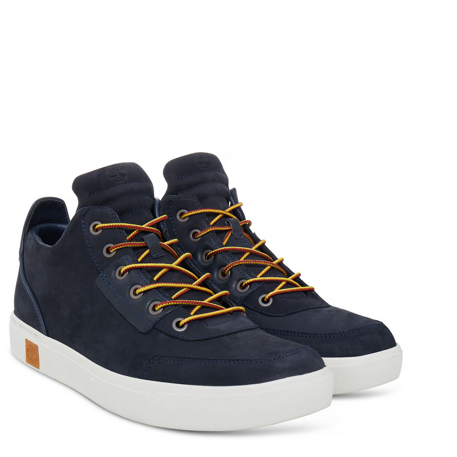 Timberland Men's Amherst High Top Chukka Navy Navy Nubuck