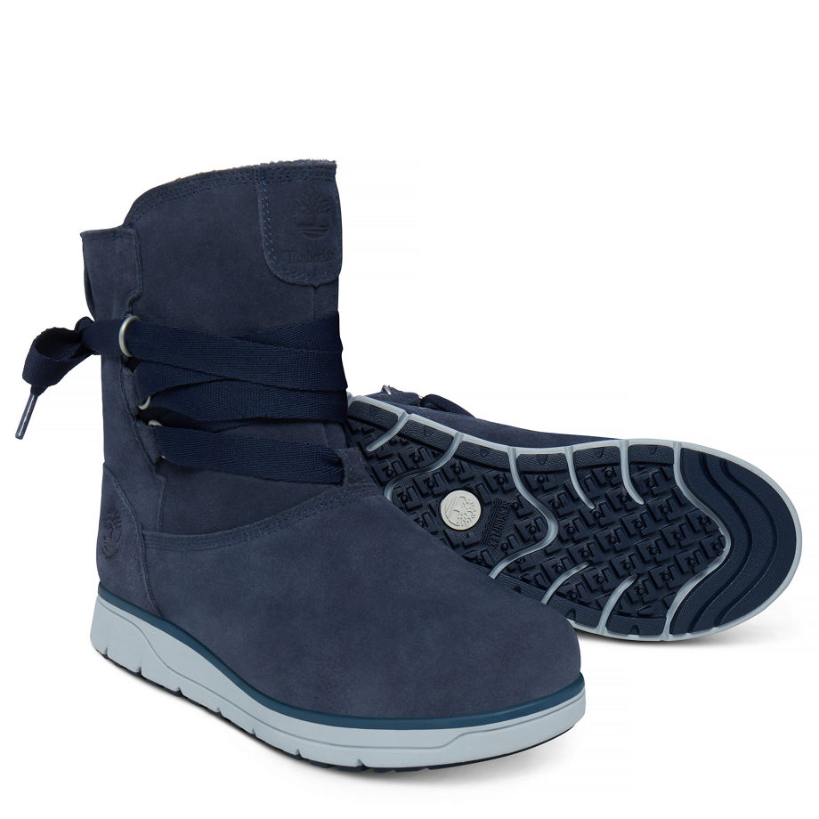 Timberland Women's Leighland Pull On Boot Dusky Blue Dark Blue