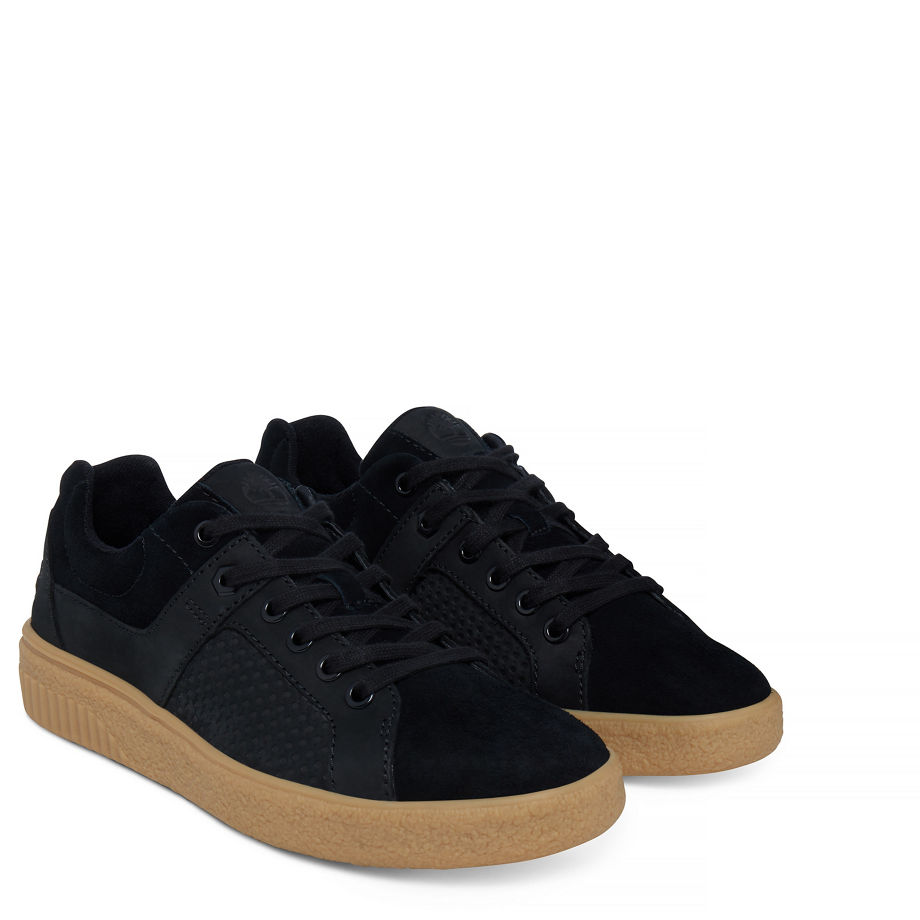 Timberland Women's Milania Oxford Trainer Black Jet Black Hammer Suede