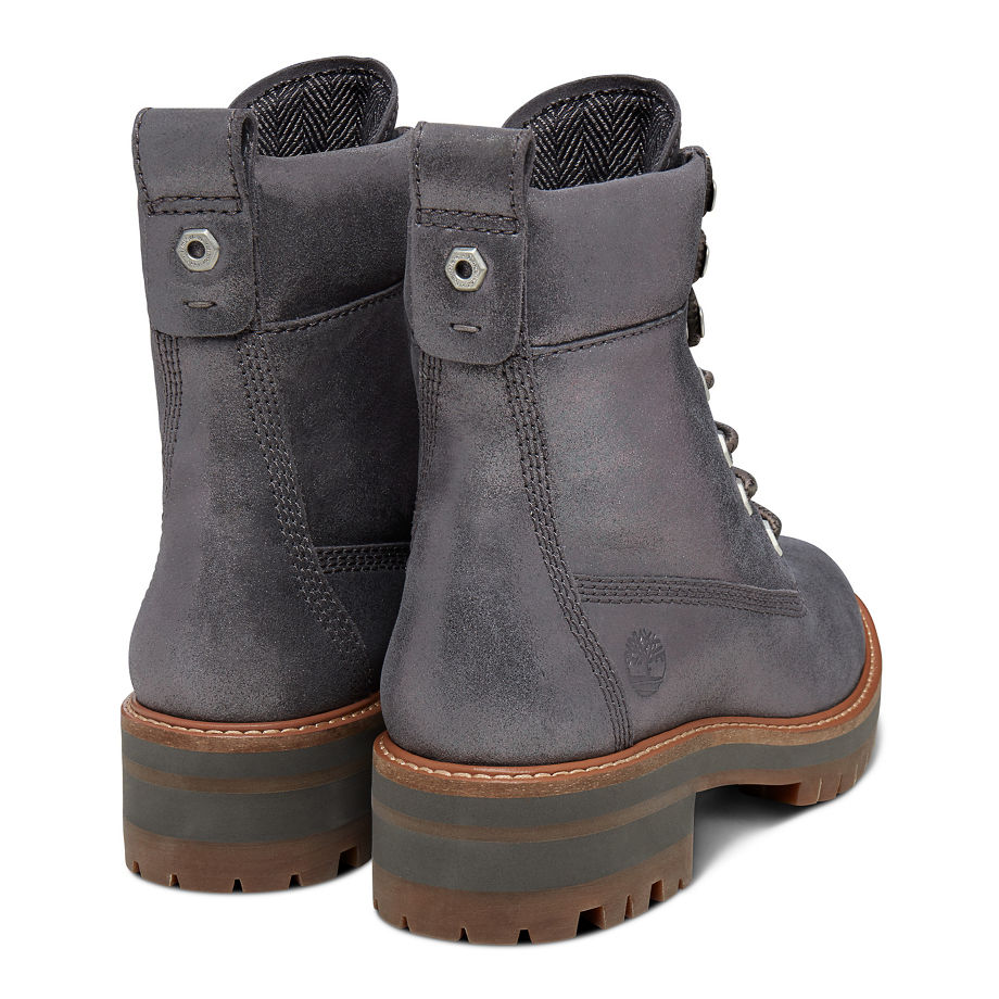 Timberland Women's Courmayeur Valley Lace-Up Boot Silver Dark Grey