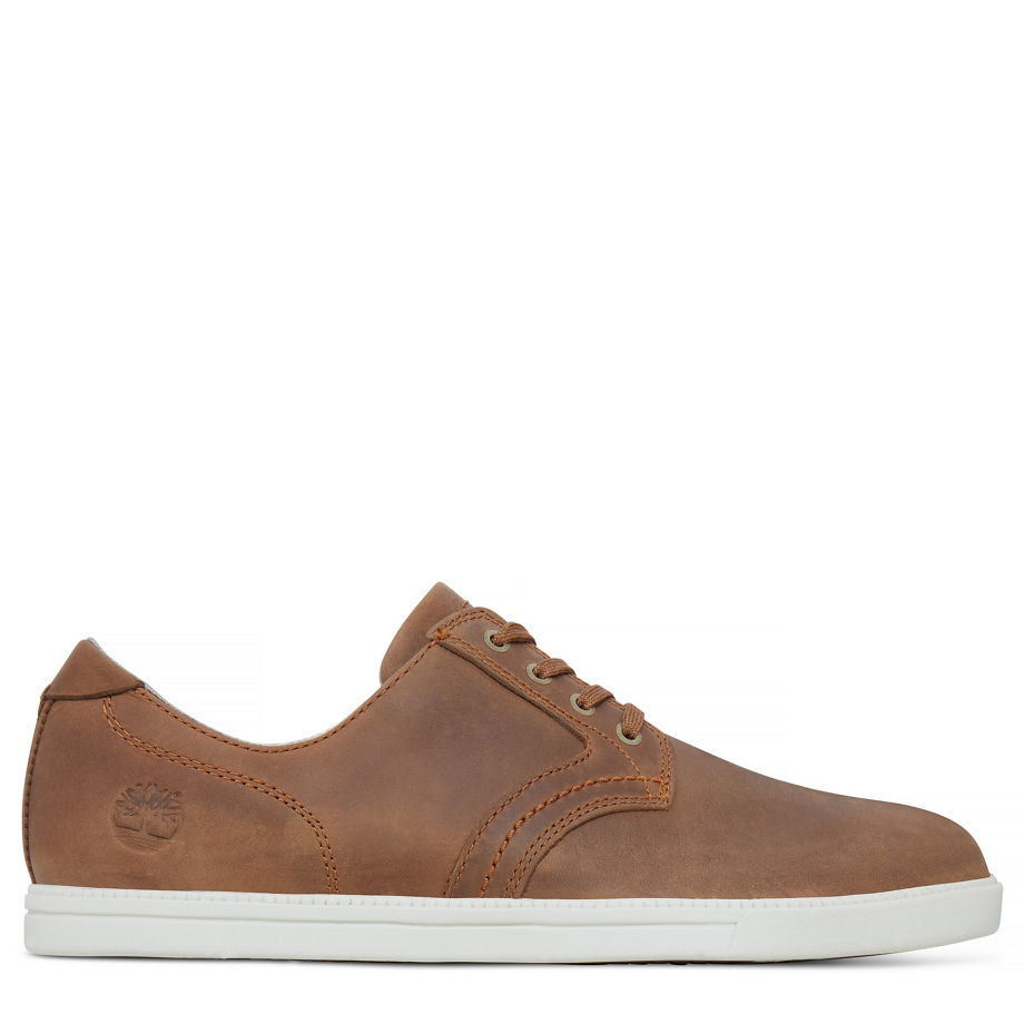 Timberland Men's Fulk Low Profile Oxford Brown Dusty Saddleback Full Grain