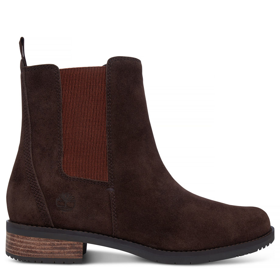 Timberland Women's Venice Park Boot Chocolate Dark Brown Suede