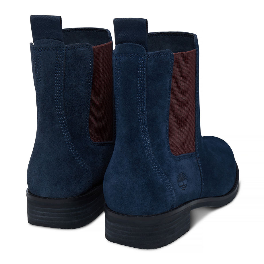 Timberland Women's Venice Park Boot Navy Dark Blue Suede
