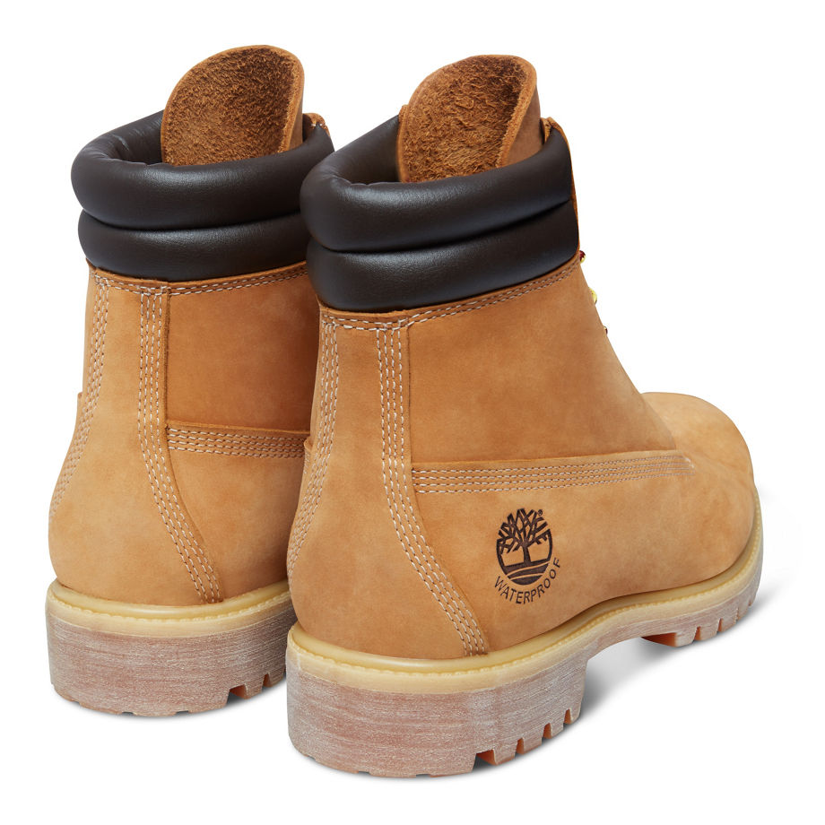 Timberland Men's Icon 6-inch Double Collar Boot Yellow Wheat Nubuck