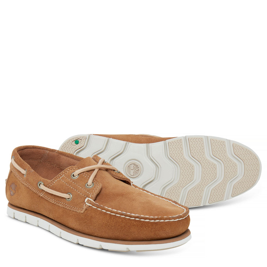 Timberland Men's Tidelands Boat Shoe Tan Rubber Hammer Ii