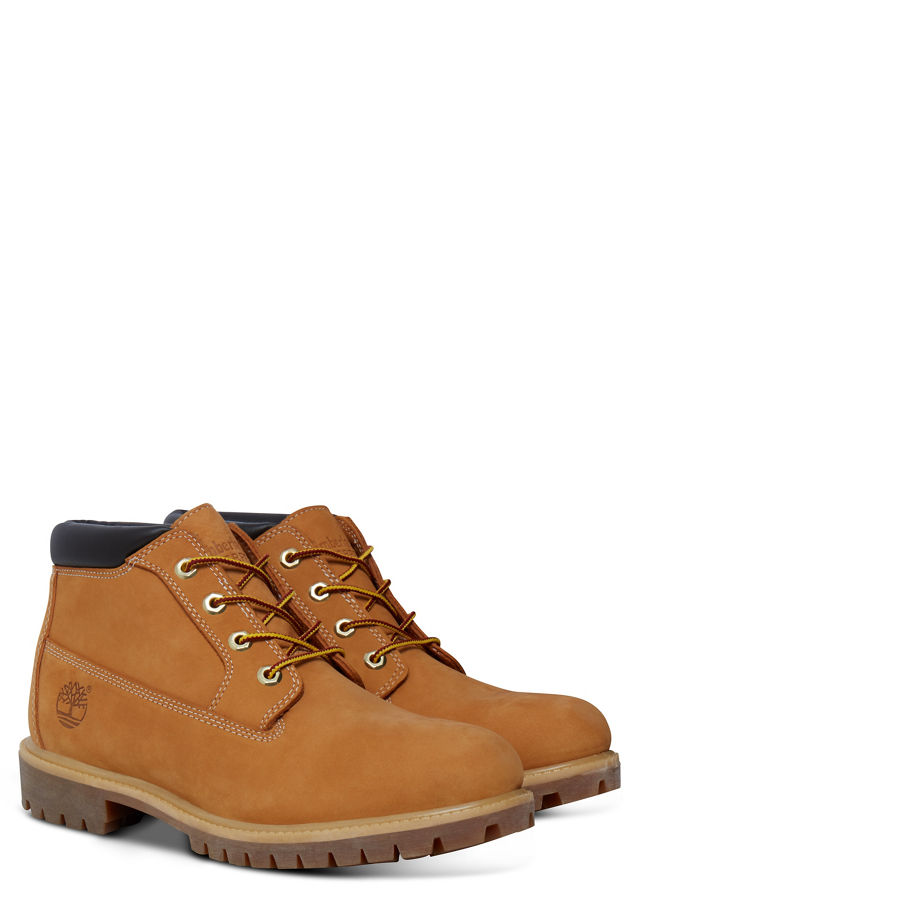 Timberland Men's Icon Chukka Yellow/Chocolate Wheat Nubuck With Chocolate