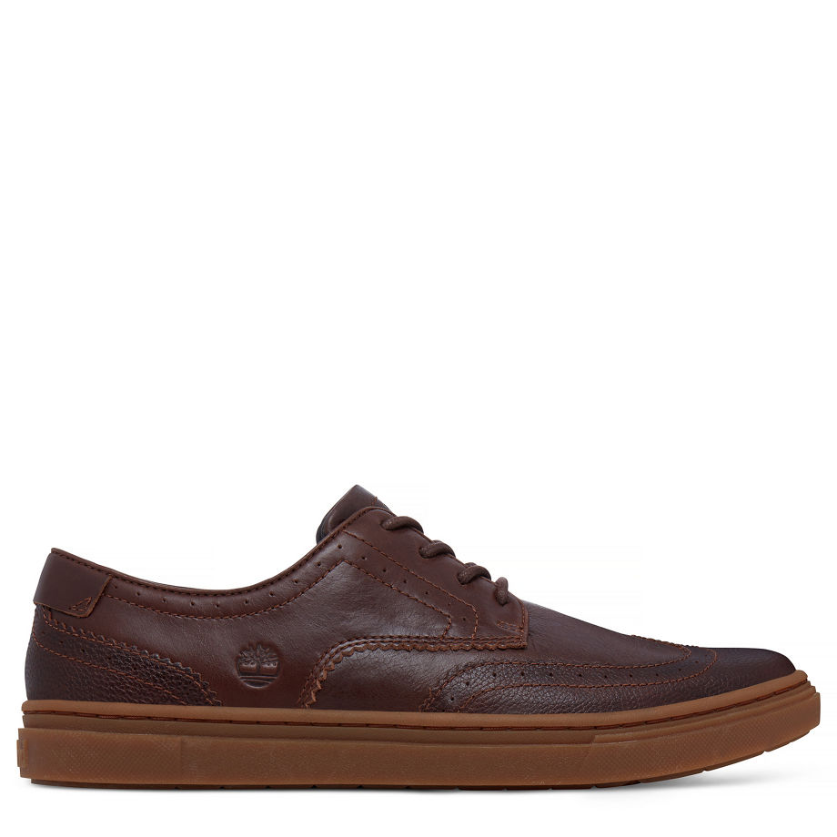Timberland Men's 3.0 Cupsole Wingtip Oxford Vintage Brown Potting Soil Eastlook