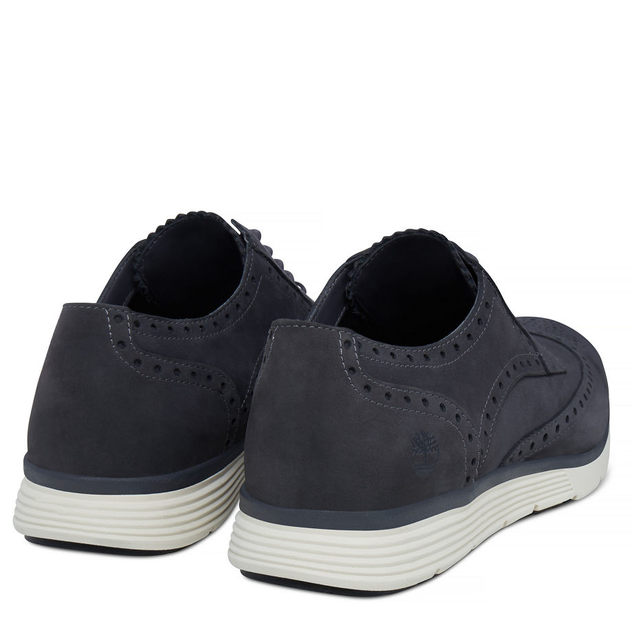 Timberland Men's Franklin Park Wingtip Oxford Slate Grey Forged Iron Nubuck