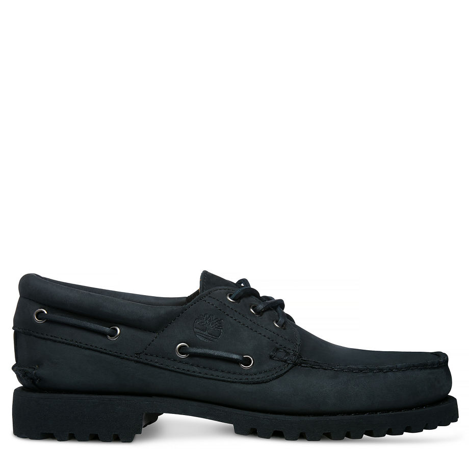 Timberland Men's 3-Eye Classic Lug Black Black Nubuck