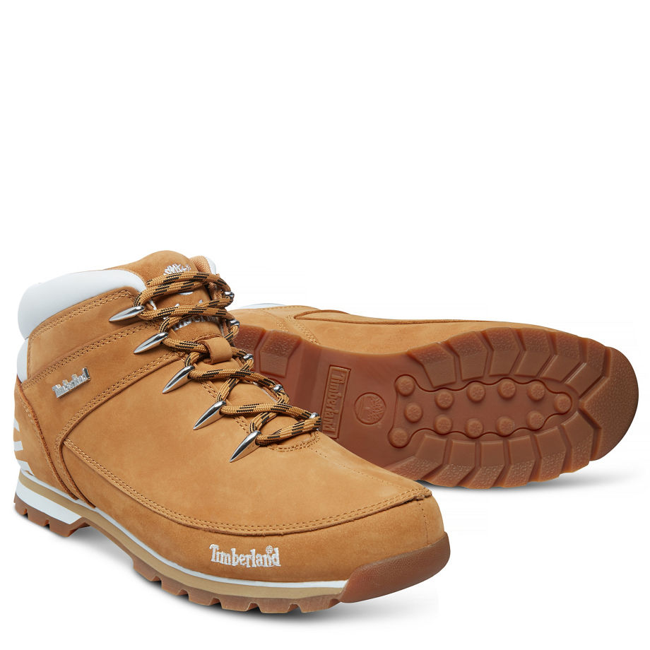 Timberland Men's Euro Sprint Hiker Yellow Wheat Nubuck