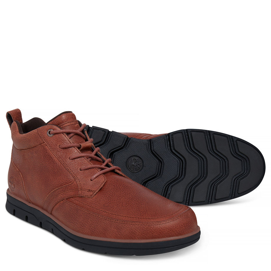 Timberland Men's Bradstreet Moc Toe Chukka Cognac Cognac Woodlands