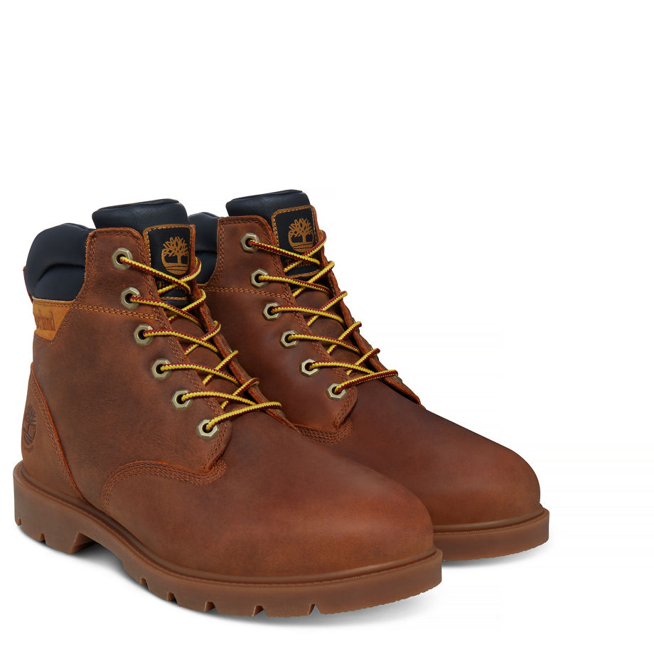 Timberland Men's Leavitt Boot Light Brown Dark Sudan Brown Saddleback