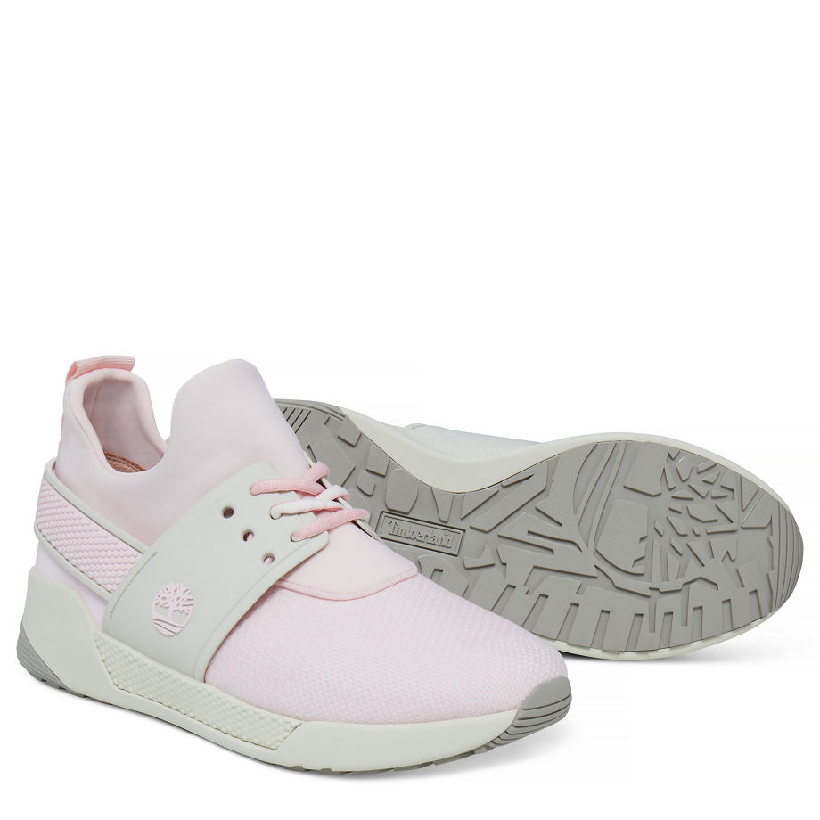 Timberland Women's Kiri Up Knit Sneaker Pastel Rose Cameo Rose