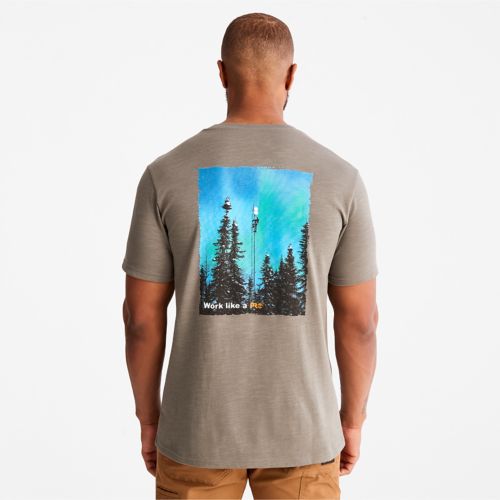 Timberland Men's Timberland PRO® Base Plate HW Northern Lights Graphic T-Shirt