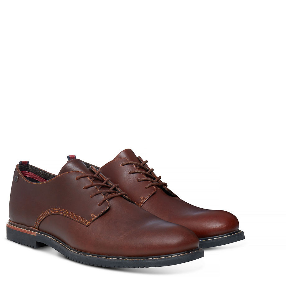 Timberland Men's Brook Park Oxford Brown Red Brown Smooth