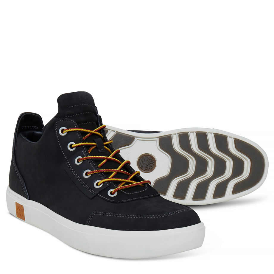 Timberland Men's Amherst High Top Chukka Black Jet Black Tbl Forty Full Grain