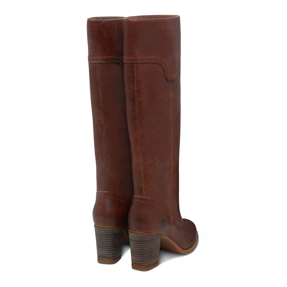 Timberland Women's Atlantic Heights Tall Boot Brown Wheat Forty