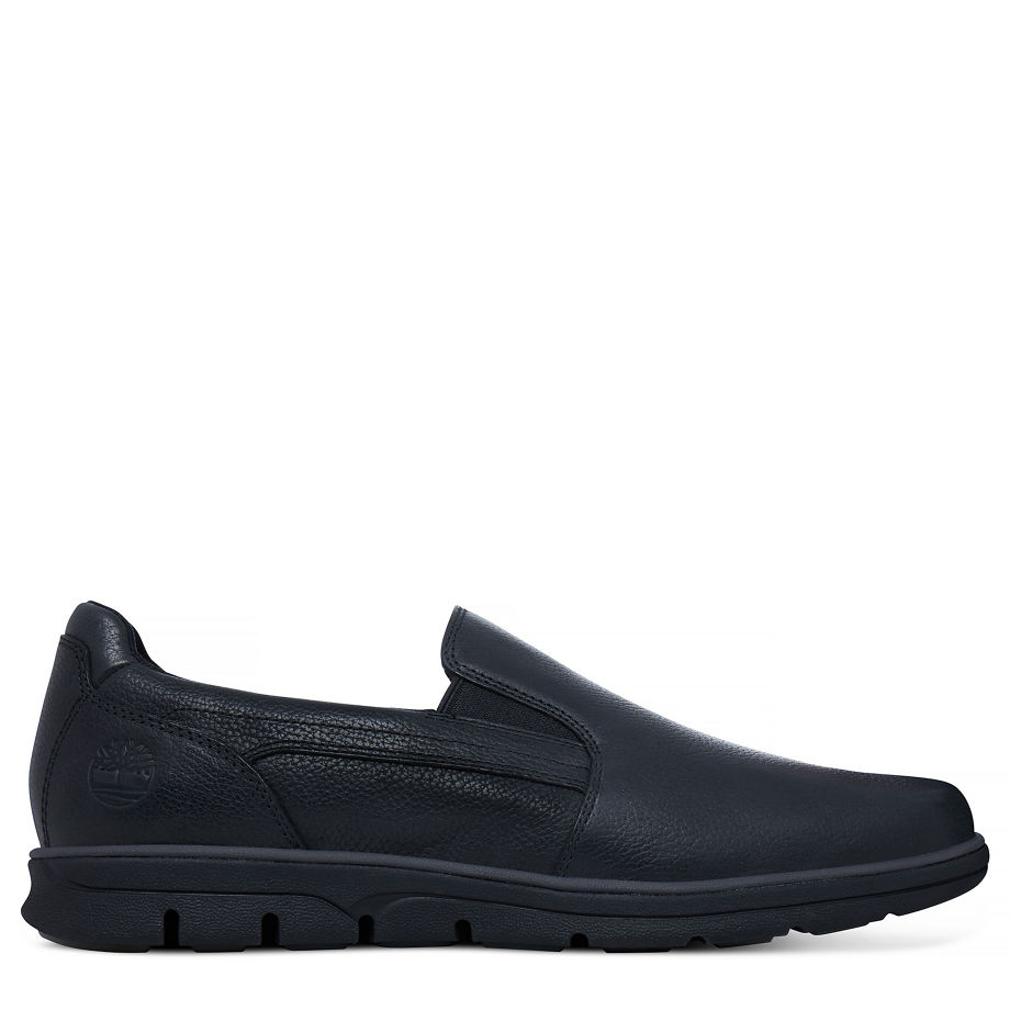 Timberland Men's Bradstreet Slip On Oxford Black Jet Black Woodlands