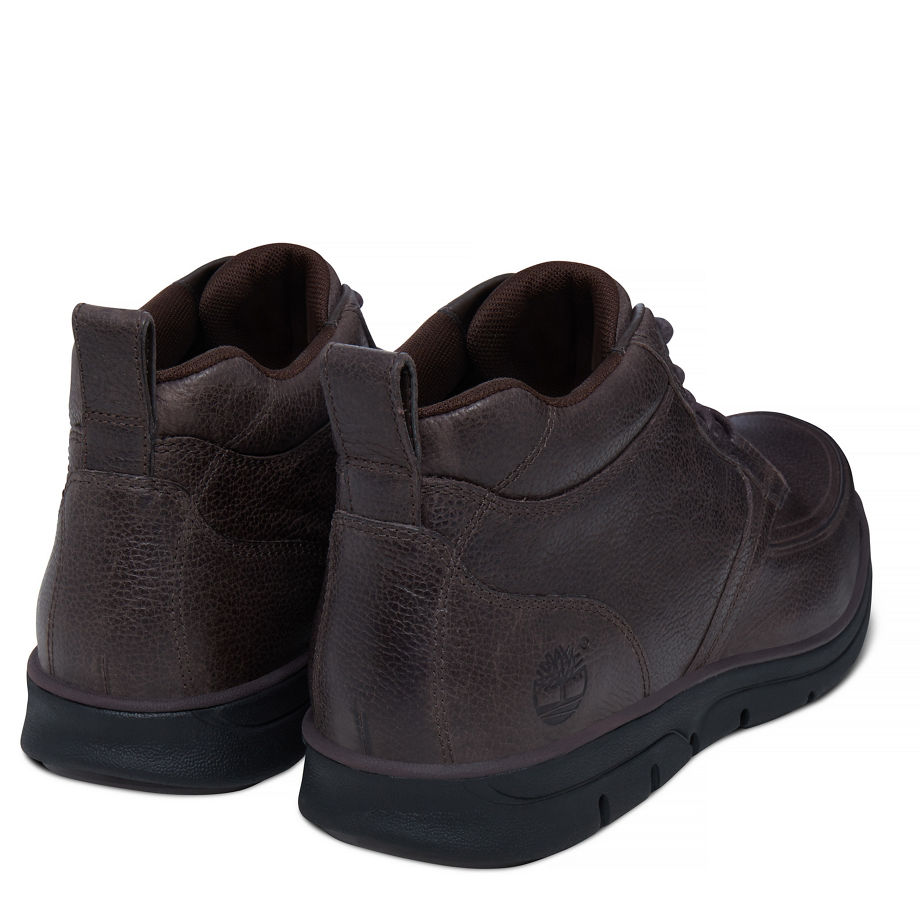 Timberland Men's Bradstreet Moc Toe Chukka Dark Brown Mulch Woodlands