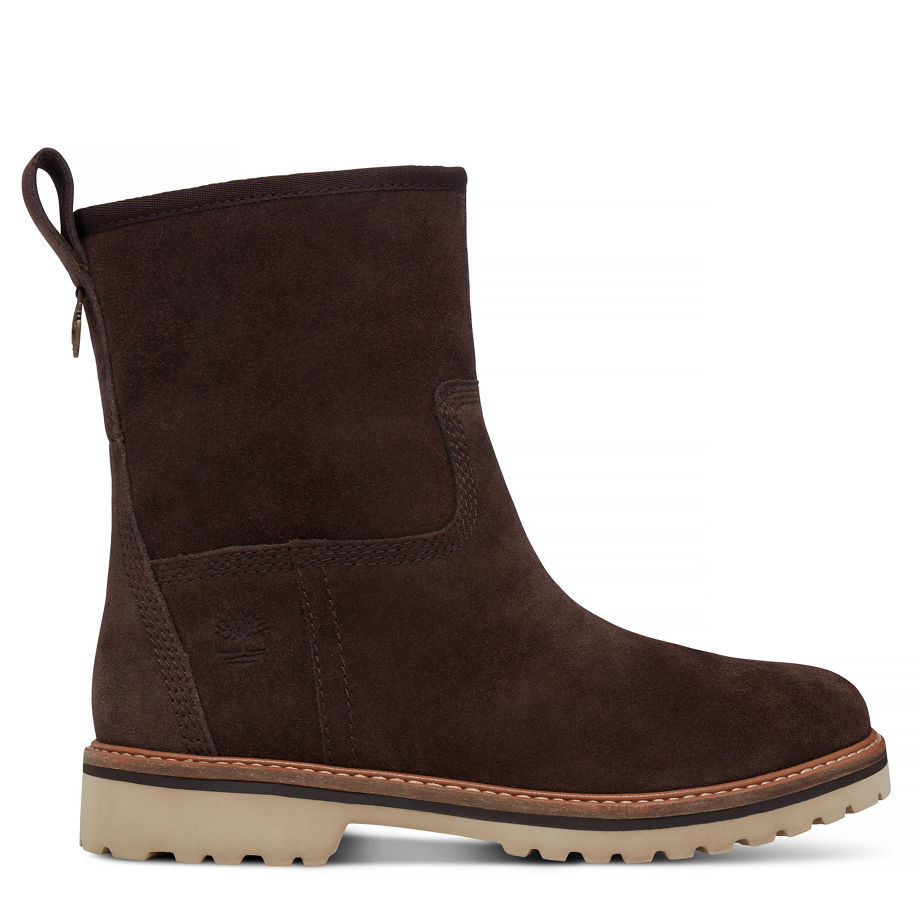 Timberland Women's Chamonix Valley Winter Boot Chocolate Dark Brown Suede