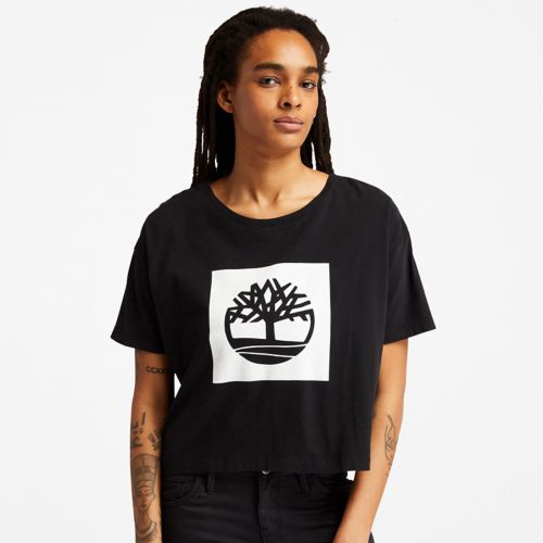 Timberland Women's Cropped Logo T-Shirt