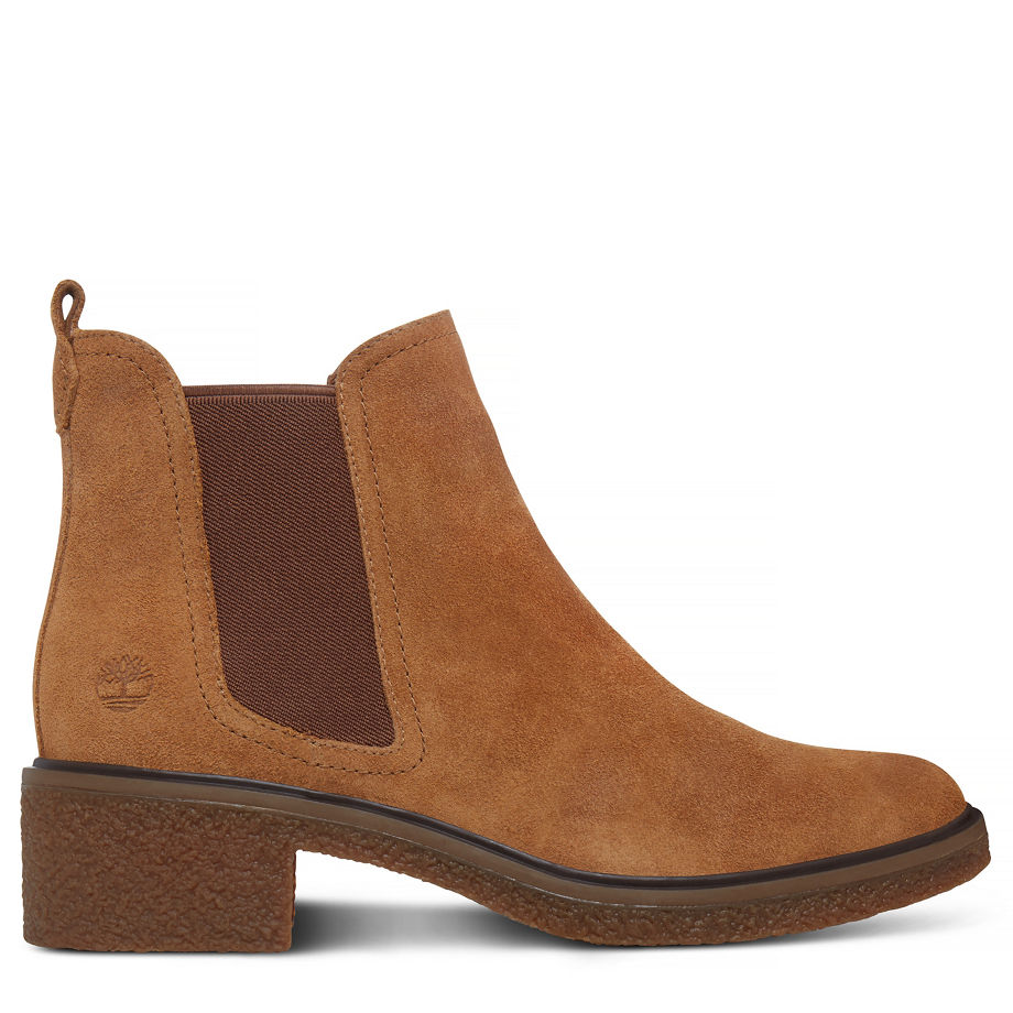 Timberland Women's Brinda Chelsea Tan Trapper Tan Suede