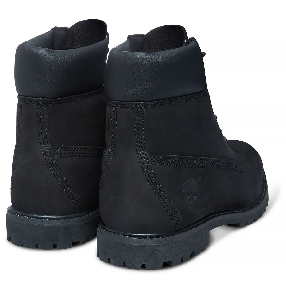 Timberland Women's Icon 6-inch Premium Boot Black Black Waterbuck