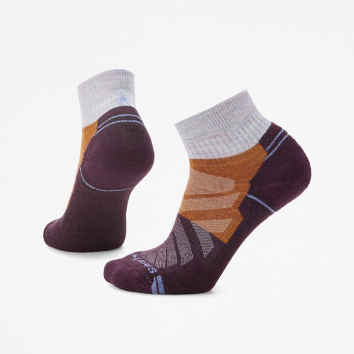 Timberland Women's Smartwool® Hike Light Cushion Color Block Pattern Ankle Socks