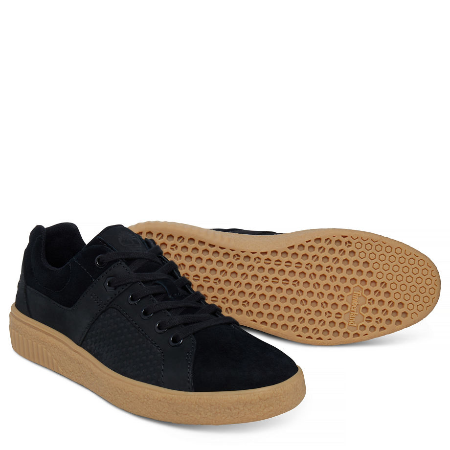 Timberland Women's Milania Oxford Trainer Black Jet Black Hammer Suede