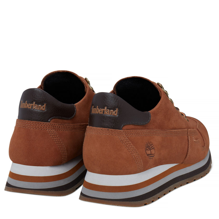 Timberland Women's Antwerp Air Leather Trainer Rust Mosquito Naturebuck (Rust)