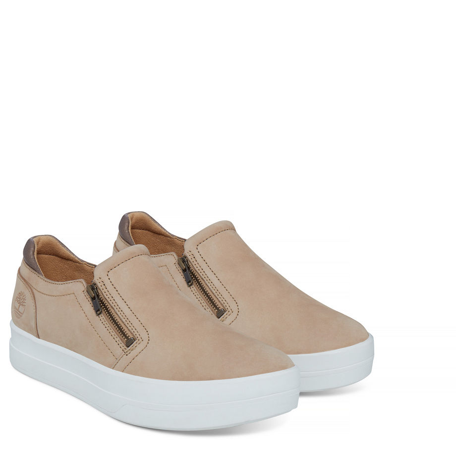 Timberland Women's Mayliss Slip On Oxford Natural Stone Nubuck
