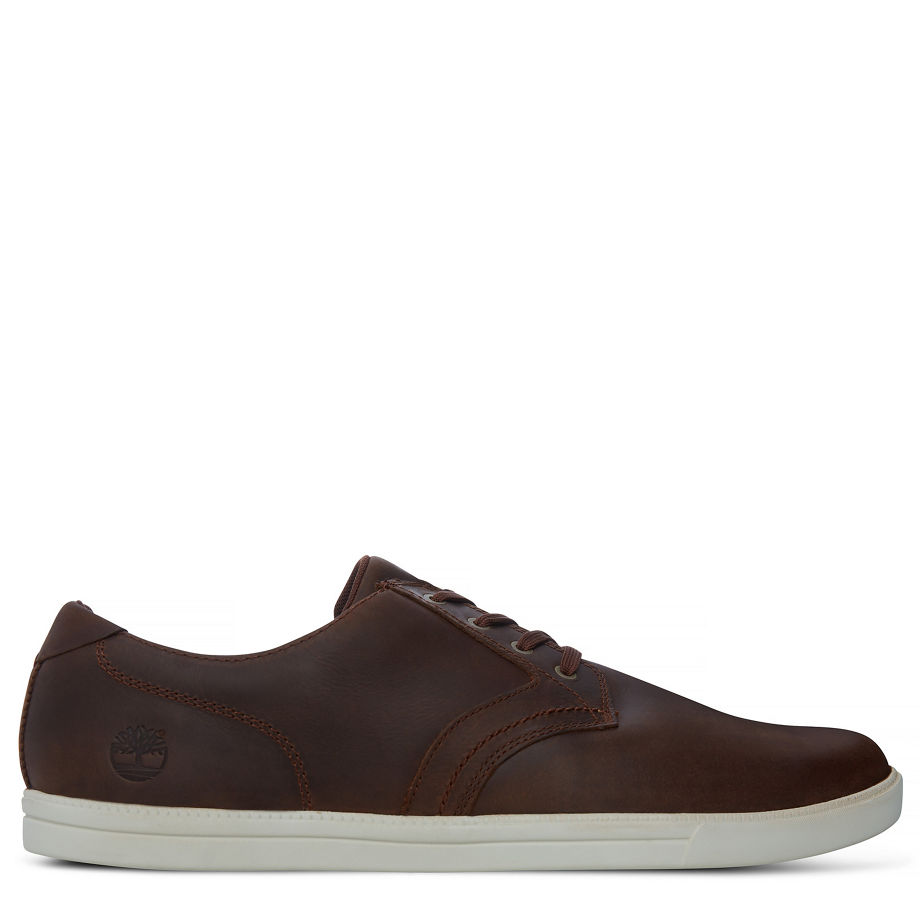 Timberland Men's Fulk Low Profile Oxford Dark Brown Gaucho Saddleback Full Grain