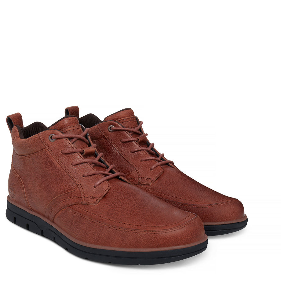 Timberland Men's Bradstreet Moc Toe Chukka Cognac Cognac Woodlands
