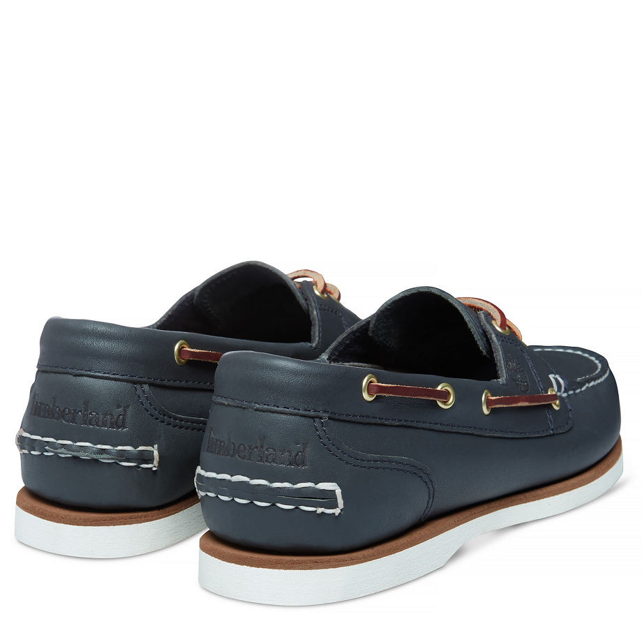 Timberland Women's Classic 2 Eye Boat Shoe Navy Navy Smooth