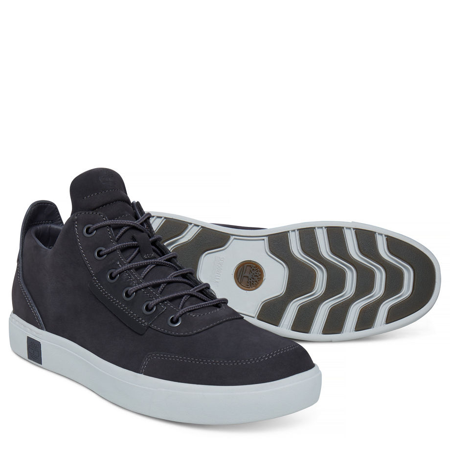 Timberland Men's Amherst High Top Chukka Dark Grey Forged Iron Nubuck