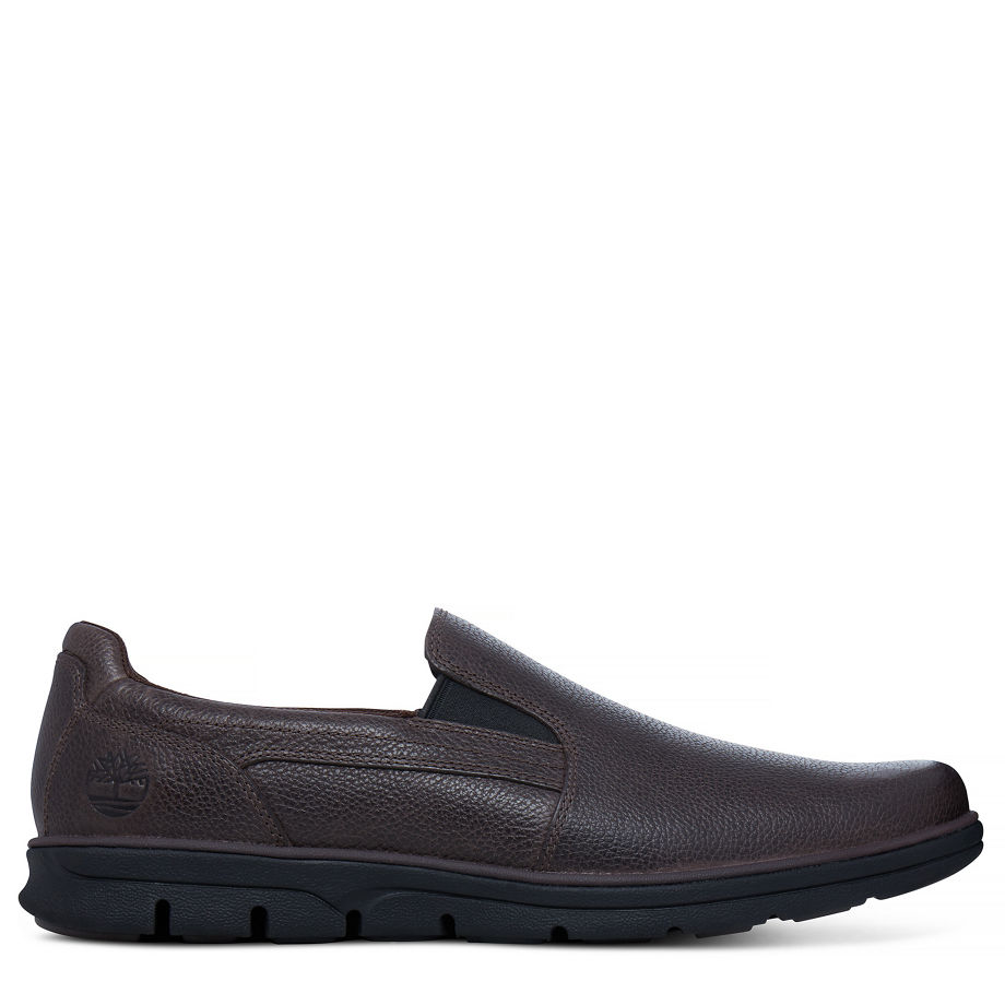 Timberland Men's Bradstreet Slip On Oxford Dark Brown Mulch Woodlands
