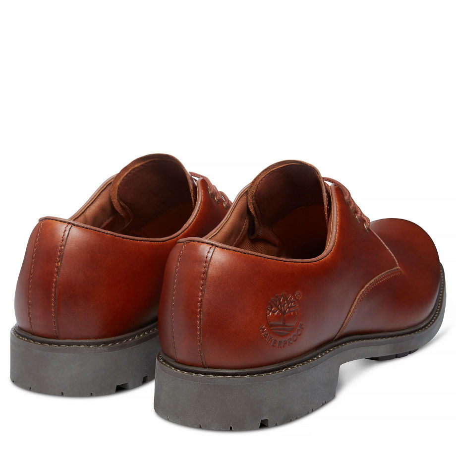 Timberland Men's Stormbuck Plain Toe Oxford Brown Tan Fg