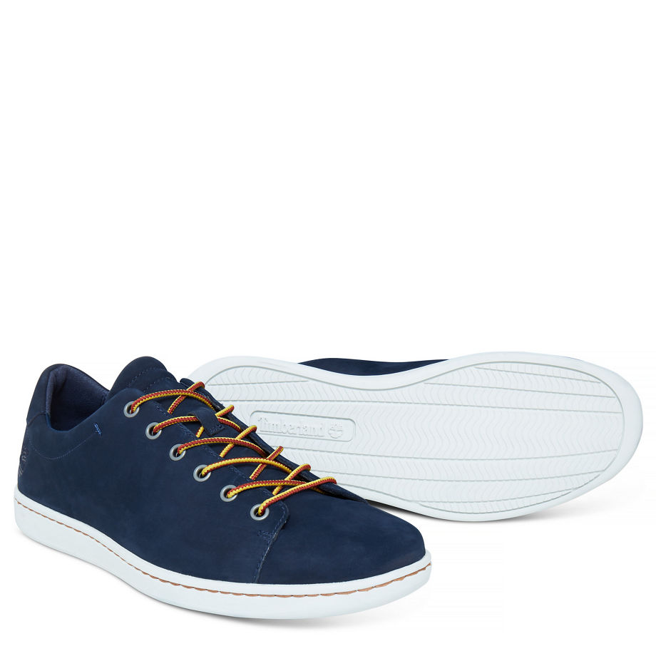 Timberland Men's Courtside Leather Oxford Navy Black Iris Nubuck