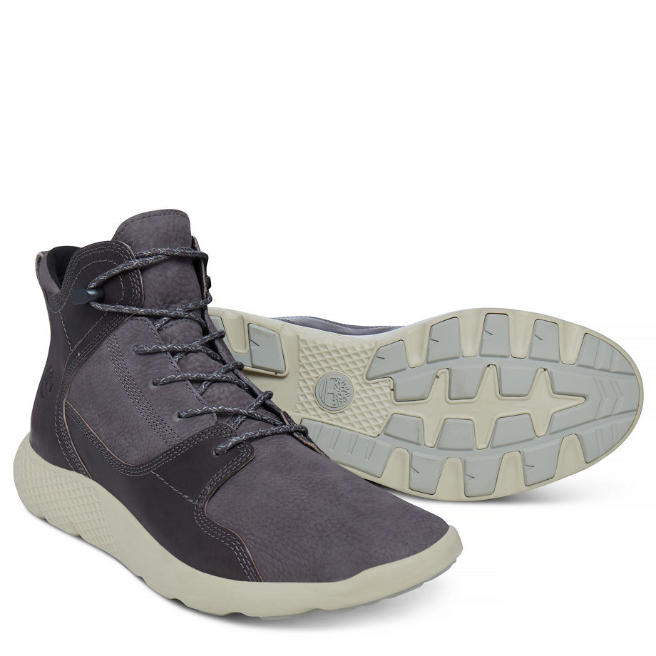 Timberland Men's Flyroam Leather Sneakerboot Dark Grey Tornado Tbl Forty