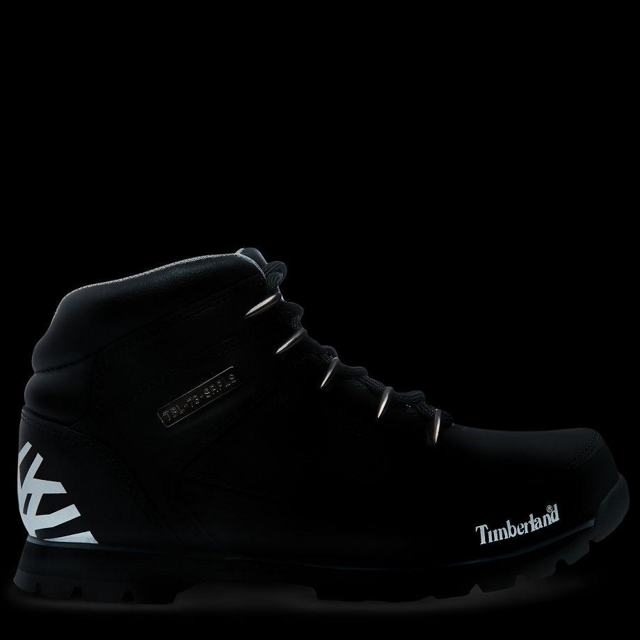Timberland Men's Euro Sprint Hiker Black Black Reflective