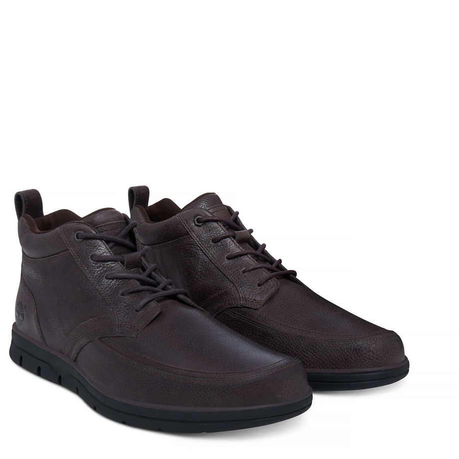 Timberland Men's Bradstreet Moc Toe Chukka Dark Brown Mulch Woodlands