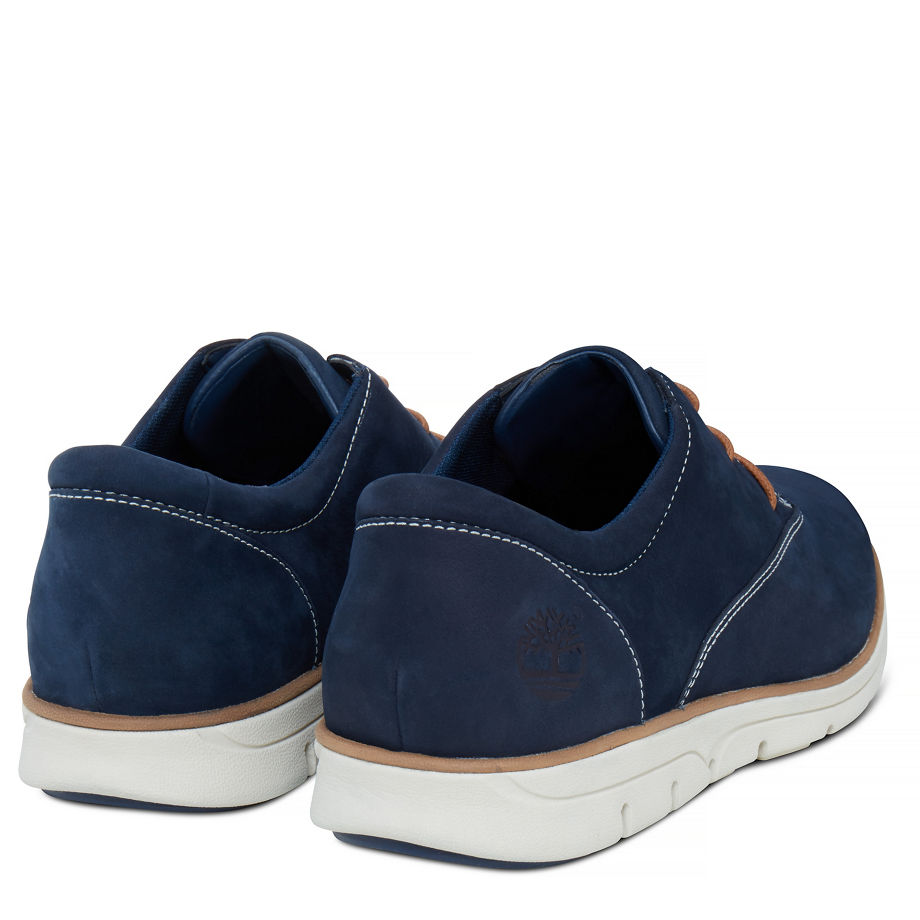 Timberland Men's Bradstreet Plain Toe Oxford Navy Black Iris Nubuck