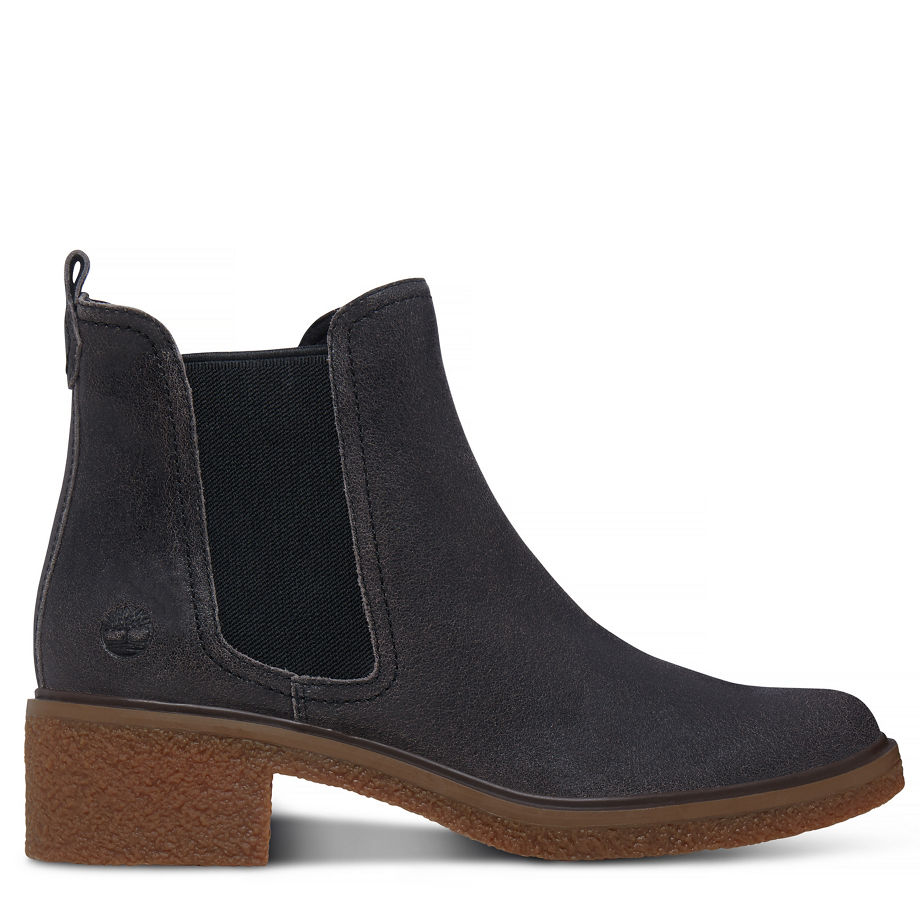 Timberland Women's Brinda Chelsea Charcoal Forged Iron Charred Suede