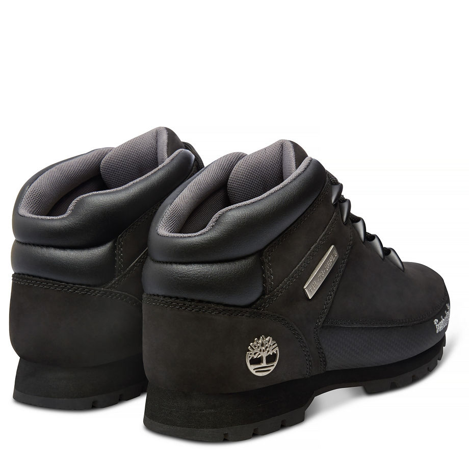 Timberland Men's Euro Sprint Hiker Black Black Nubuck