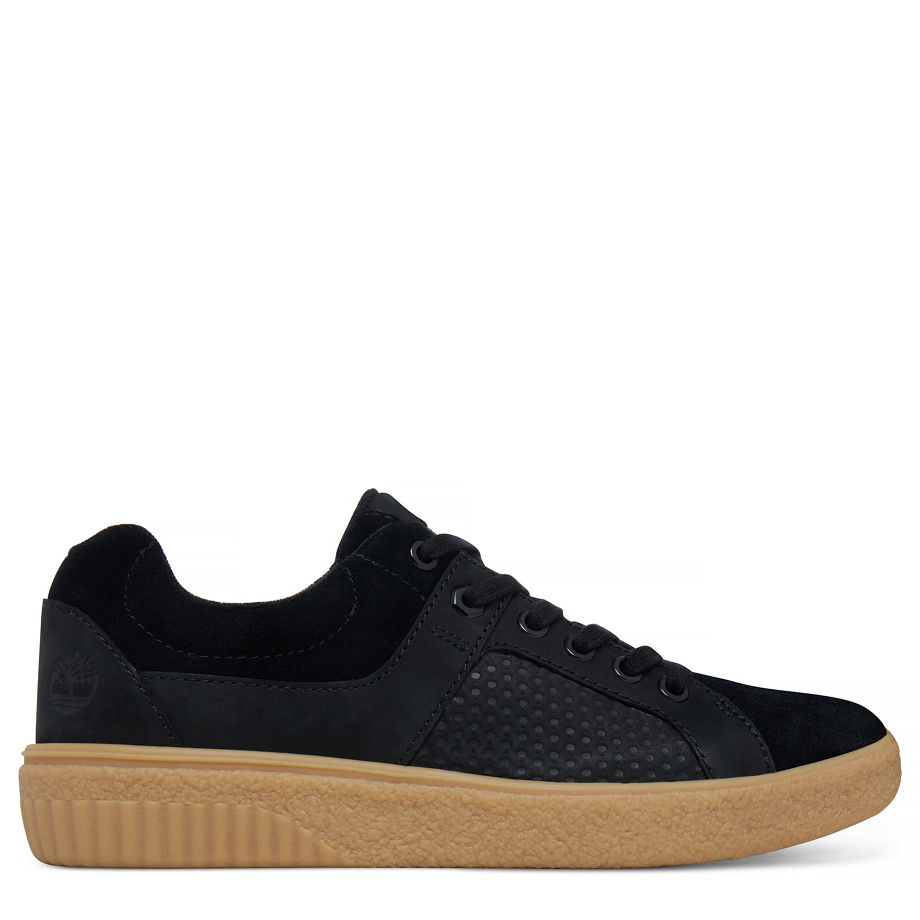 Timberland Women's Milania Oxford Trainer Black Jet Black Hammer Suede