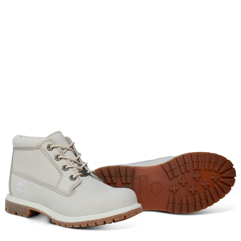 Timberland Women's Nellie Chukka White Winter White Nubuck
