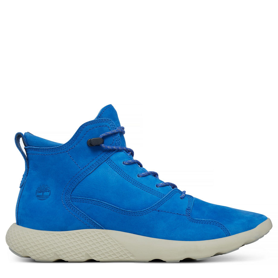 Timberland Men's Flyroam Leather Sneakerboot Blue Olympian Blue