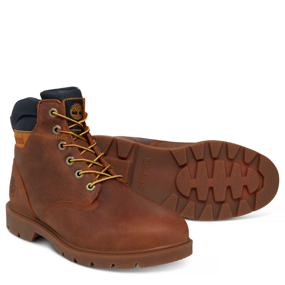 Timberland Men's Leavitt Boot Light Brown Dark Sudan Brown Saddleback