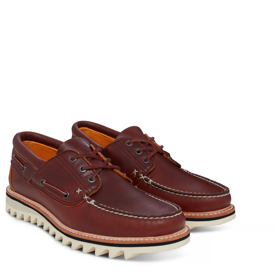 Timberland Men's Selbyville 3-Eye Boat Shoe Brown